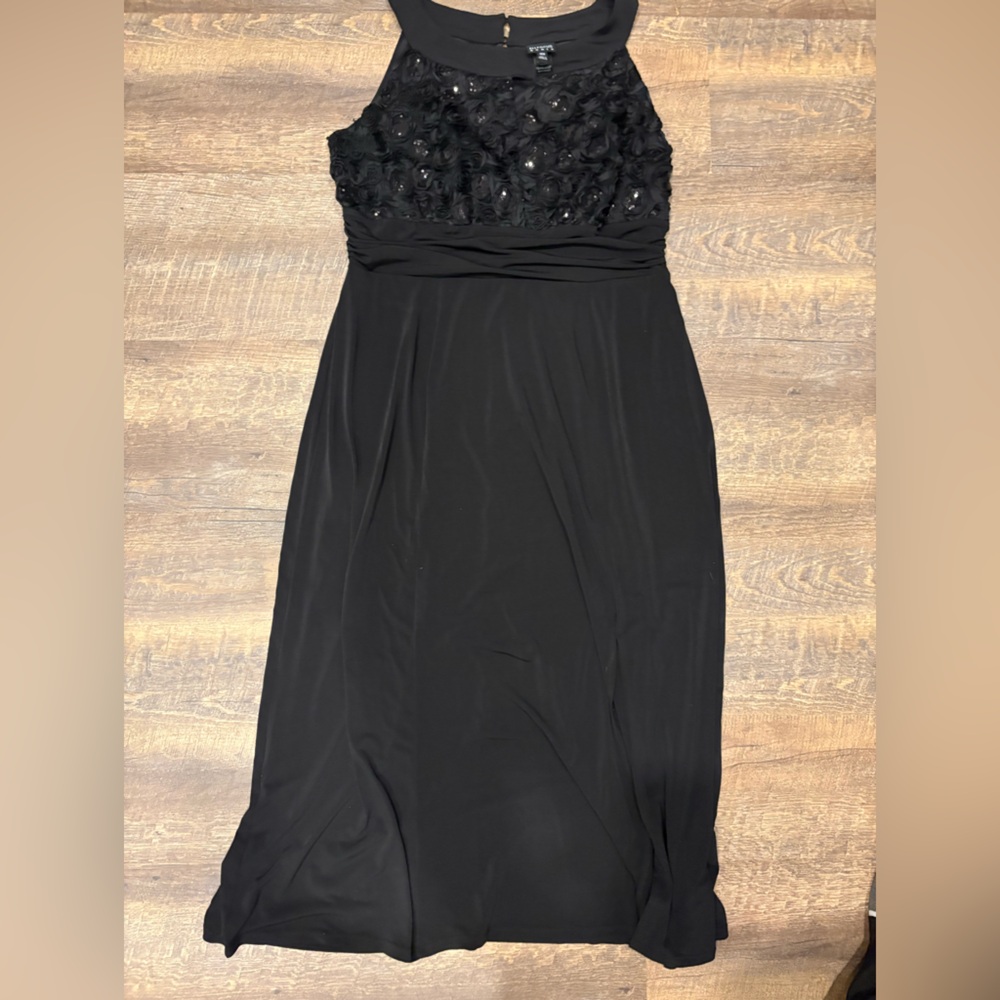 Enfocus Studio Strapless Black Dress